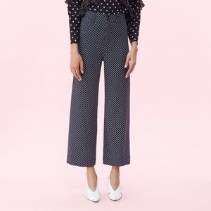 Black wide leg cropped pants by Rebecca Taylor